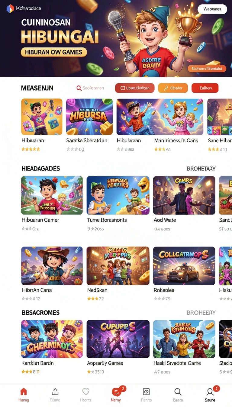 Tampilan antarmuka juuet4d di Android